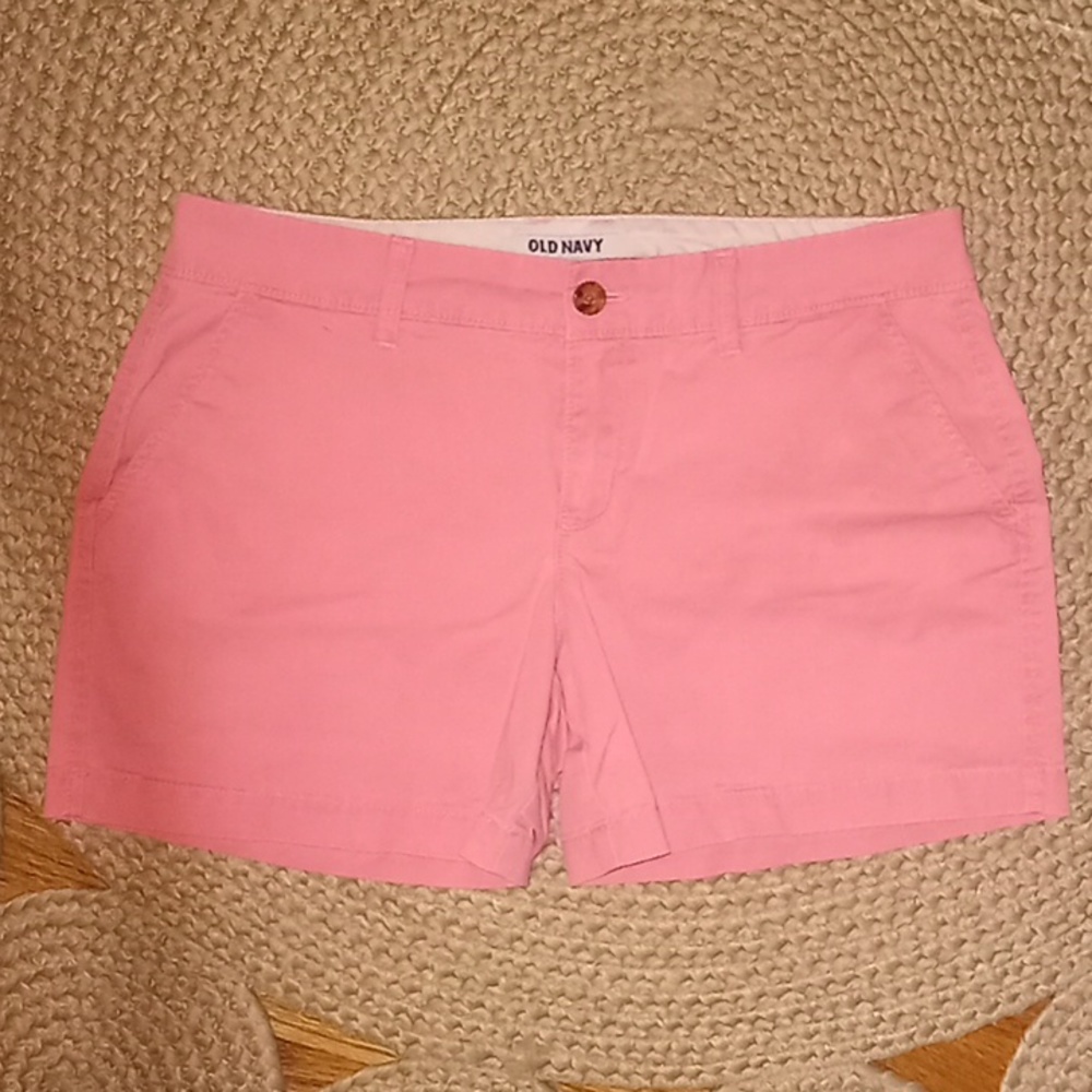 Old Navy Pink Chino Barbie Shorts Size 6